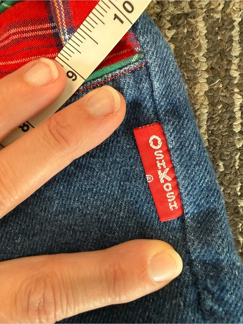 Vintage Oshkosh girls denim pull on jeans size 5